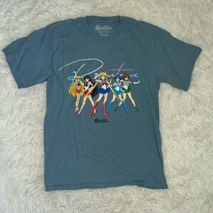 Primitive Sailor Moon Blue Shirt